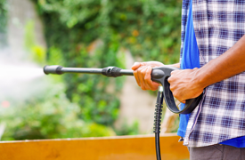 House exterior washing illustration